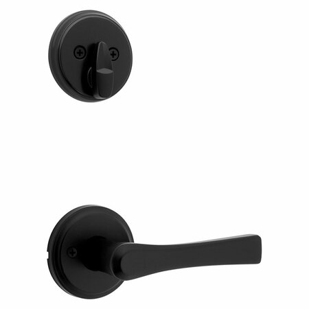 KWIKSET Single Cylinder Interior Katella Lever Trim Matte Black Finish 971KAL-514